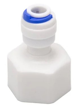 CONEXAO RETA FEMEA 1/2 P/ TUBO1/4 POL  BR